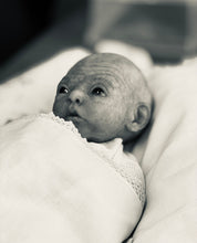 Load image into Gallery viewer, CUSTOM PROTOTYPE silicone cuddle baby Amelia in soft blend (including non gender silicone tummy plate)