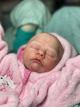 Load image into Gallery viewer, Custom  silicone cuddle baby Harlow (sculpted by Lisa Sylvia), brought to life by Nadine Dolotova