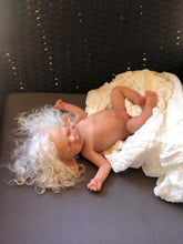 Load image into Gallery viewer, Custom full body silicone baby fairy LILA in soft blend WITH HAIR