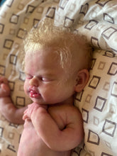 Load image into Gallery viewer, CUSTOM rooted full body silicone baby girl Isabella 18” in super super soft blend (with tongue)
