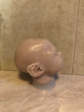 Load image into Gallery viewer, AWAKE Blank (unpainted) silicone head for cuddle baby doll in super soft blend with 3D skin effect