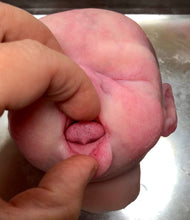 Load image into Gallery viewer, Painted & glazed silicone baby tongue (soft blend platinum cure silicone)