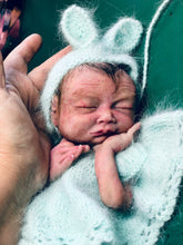 Load image into Gallery viewer, Super detailed Full body silicone premature baby in soft blend asleep 12"