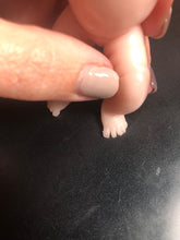 Load image into Gallery viewer, AVAILABLE Blank (unpainted) full body silicone mini kit Milly 4.5” in super soft blend with 3D skin effect