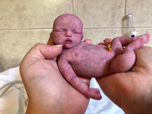 Load image into Gallery viewer, CUSTOM full body silicone mini kit Kenzo 8” GIRL in super soft blend with 3D skin effect BALD