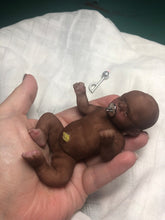 Load image into Gallery viewer, AVAILABLE full body silicone mini baby Jasmine 5” in super soft blend in biracial colour