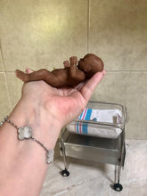 Load image into Gallery viewer, AVAILABLE full body silicone mini baby Jasmine 5” in super soft blend in biracial colour