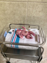 Load image into Gallery viewer, Custom Prototype full body silicone mini kit Jamie 4.5” (baby boy) in super soft blend with 3D skin effect