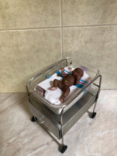Load image into Gallery viewer, AVAILABLE full body silicone mini baby Jasmine 5” in super soft blend in biracial colour