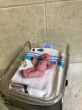 Load image into Gallery viewer, Custom Prototype full body silicone mini kit Jamie 4.5” (baby boy) in super soft blend with 3D skin effect