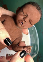 Load image into Gallery viewer, AVAILABLE Biracial full body silicone mini kit Kenzo 8” in super soft blend ROOTED