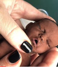 Load image into Gallery viewer, AVAILABLE Biracial full body silicone mini kit Kenzo 8” in super soft blend ROOTED