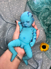 Load image into Gallery viewer, CUSTOM Prototype full body silicone mini kit Kenzo fantasy avatar inspired 8” in super soft blend