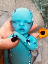 Load image into Gallery viewer, CUSTOM Prototype full body silicone mini kit Kenzo fantasy avatar inspired 8” in super soft blend