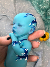 Load image into Gallery viewer, CUSTOM Prototype full body silicone mini kit Kenzo fantasy avatar inspired 8” in super soft blend