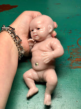 Load image into Gallery viewer, Blank (unpainted) full body silicone mini kit Vikki 9” in super soft blend with 3D skin effect