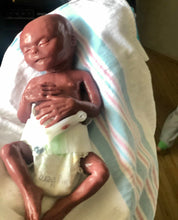 Load image into Gallery viewer, CUSTOM Blank (unpainted) full body silicone kit Hope 12” (baby girl) in ultra premature baby colour in super soft platinum silicone