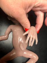 Load image into Gallery viewer, Blank (unpainted) full body silicone kit Hope 12” (baby girl) in Caucasian flocked colour in super soft platinum silicone