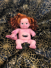 Load image into Gallery viewer, AVAILABLE prototype Little witch full body silicone baby Vikki 8” in soft blend #1 with 3D skin effect