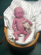 Load image into Gallery viewer, Custom full body silicone mini kit Kenzo 8” as a GIRL in super soft blend with 3D skin effect