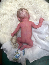 Load image into Gallery viewer, Custom full body silicone mini kit Kenzo 8” in super soft blend with 3D skin effect ROOTED