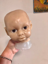 Load image into Gallery viewer, AWAKE Blank (unpainted) silicone cuddle head for cuddle baby Artyom in super soft blend with 3D skin effect