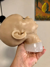 Load image into Gallery viewer, AWAKE Blank (unpainted) silicone cuddle head for cuddle baby Artyom in super soft blend with 3D skin effect
