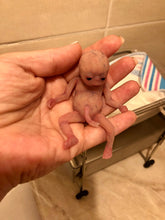 Load image into Gallery viewer, Custom full body silicone mini kit Lia (baby girl) in super soft blend with 3D skin effect - project “I exist!”