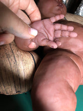 Load image into Gallery viewer, CUSTOM AA super thick black hair Full body silicone baby Rihanna sculpt 20"