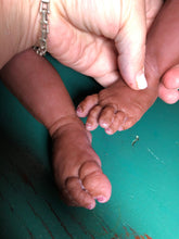 Load image into Gallery viewer, CUSTOM AA super thick black hair Full body silicone baby Rihanna sculpt 20"