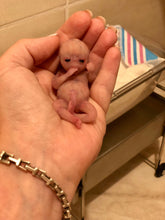 Load image into Gallery viewer, Custom full body silicone mini kit Lia (baby girl) in super soft blend with 3D skin effect - project “I exist!”