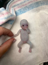Load image into Gallery viewer, AVAILABLE full body silicone fantasy mini kit Leo( baby boy) in super soft blend glow in the dark- project “I exist!”