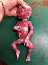 Load image into Gallery viewer, Custom full body silicone vernix baby girl Hope 12” (ultra premature baby) in soft platinum silicone