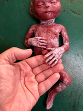 Load image into Gallery viewer, Custom full body silicone vernix baby girl Hope 12” (ultra premature baby) in soft platinum silicone