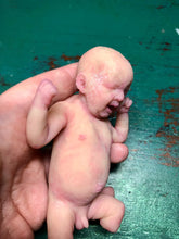 Load image into Gallery viewer, Custom Special full body silicone mini baby Lucas in soft blend asleep bald