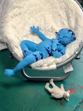Load image into Gallery viewer, AVAILABLE super soft Full body avatar inspired silicone baby girl Didi 8.5”