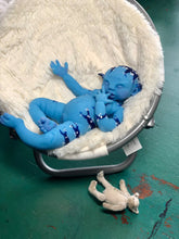 Load image into Gallery viewer, AVAILABLE super soft Full body avatar inspired silicone baby girl Didi 8.5”
