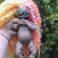 Load image into Gallery viewer, AVAILABLE full body silicone Sad Clown Prada 11.5” (baby girl) in biracial colour in super soft platinum silicone