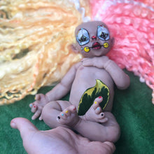 Load image into Gallery viewer, AVAILABLE full body silicone Sad Clown Prada 11.5” (baby girl) in biracial colour in super soft platinum silicone