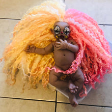 Load image into Gallery viewer, AVAILABLE full body silicone Sad Clown Prada 11.5” (baby girl) in biracial colour in super soft platinum silicone