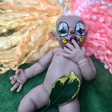 Load image into Gallery viewer, AVAILABLE full body silicone Sad Clown Prada 11.5” (baby girl) in biracial colour in super soft platinum silicone