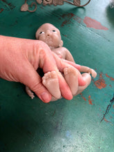 Load image into Gallery viewer, Blank (unpainted) full body silicone Willow 10” (baby girl) in soft blend in biracial skin colour