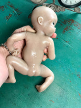 Load image into Gallery viewer, Blank (unpainted) full body silicone Willow 10” (baby girl) in soft blend in biracial skin colour