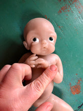 Load image into Gallery viewer, Blank (unpainted) full body silicone Willow 10” (baby girl) in soft blend in biracial skin colour