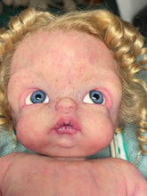 Load image into Gallery viewer, CUSTOM full body silicone 10” doll Willow (with long curly hair) in soft blend