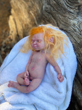 Load image into Gallery viewer, CUSTOM Prototype Full body silicone fantasy baby girl Ana in soft blend, asleep