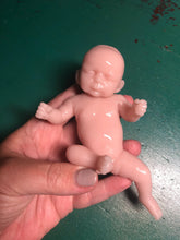 Load image into Gallery viewer, AVAILABLE Blank (unpainted) full body silicone mini kit Jasmine 5” in super soft blend with 3D skin effect