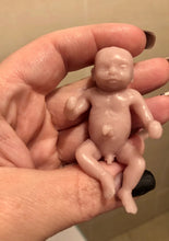 Load image into Gallery viewer, AVAILABLE Blank (unpainted) full body silicone micro kit Zane (baby boy) in super soft blend with 3D skin effect