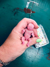 Load image into Gallery viewer, AVAILABLE full body silicone micro baby boy Zane in super soft blend with 3D skin effect