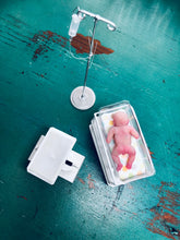 Load image into Gallery viewer, AVAILABLE full body silicone micro baby boy Zane in super soft blend with 3D skin effect